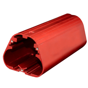 Rot eloxiertes Aluminium-kundenspezifisches Zylinderprofil CNC bearbeitet