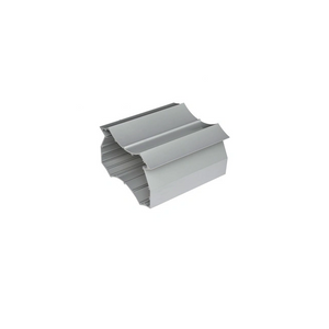 6063 T5 Aluminium-Strangpressprofil anodisierendes Silber für kundengebundenes Baumaterial
