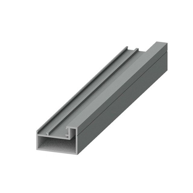 Graues pulverbeschichtetes Aluminium-Handgeländer mit extrudiertem Profil