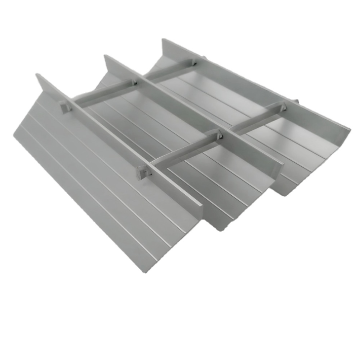 Gebäudefassade Dachbelüftung Jalousie Aluminium Architektonischer Sonnenschutz Jalousie