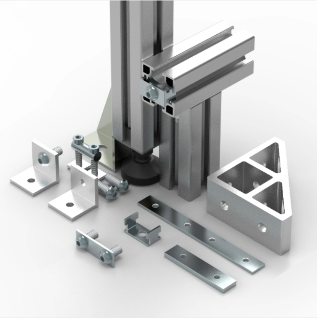 Anodisiertes t-geschlitztes T-geschlitztes System Industrial Aluminium-Extrusionsprofil