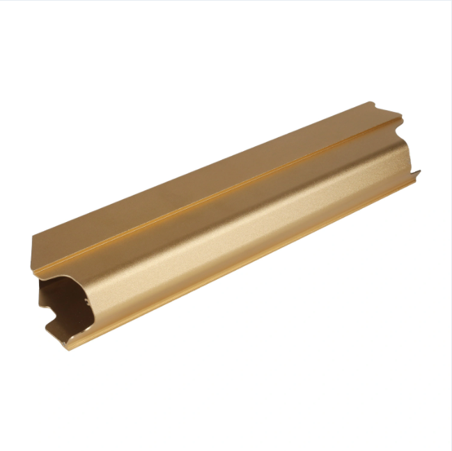 Goldene eloxierte OEM Customized Industrial 6063 Aluminiumlegierung extrudiertes Profil