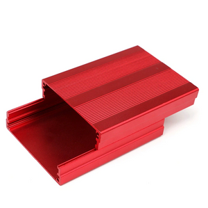 Kundenspezifisches, rot sandgestrahltes, eloxiertes Gehäuse-Extrusions-Aluminium-Motorgehäuseprofil